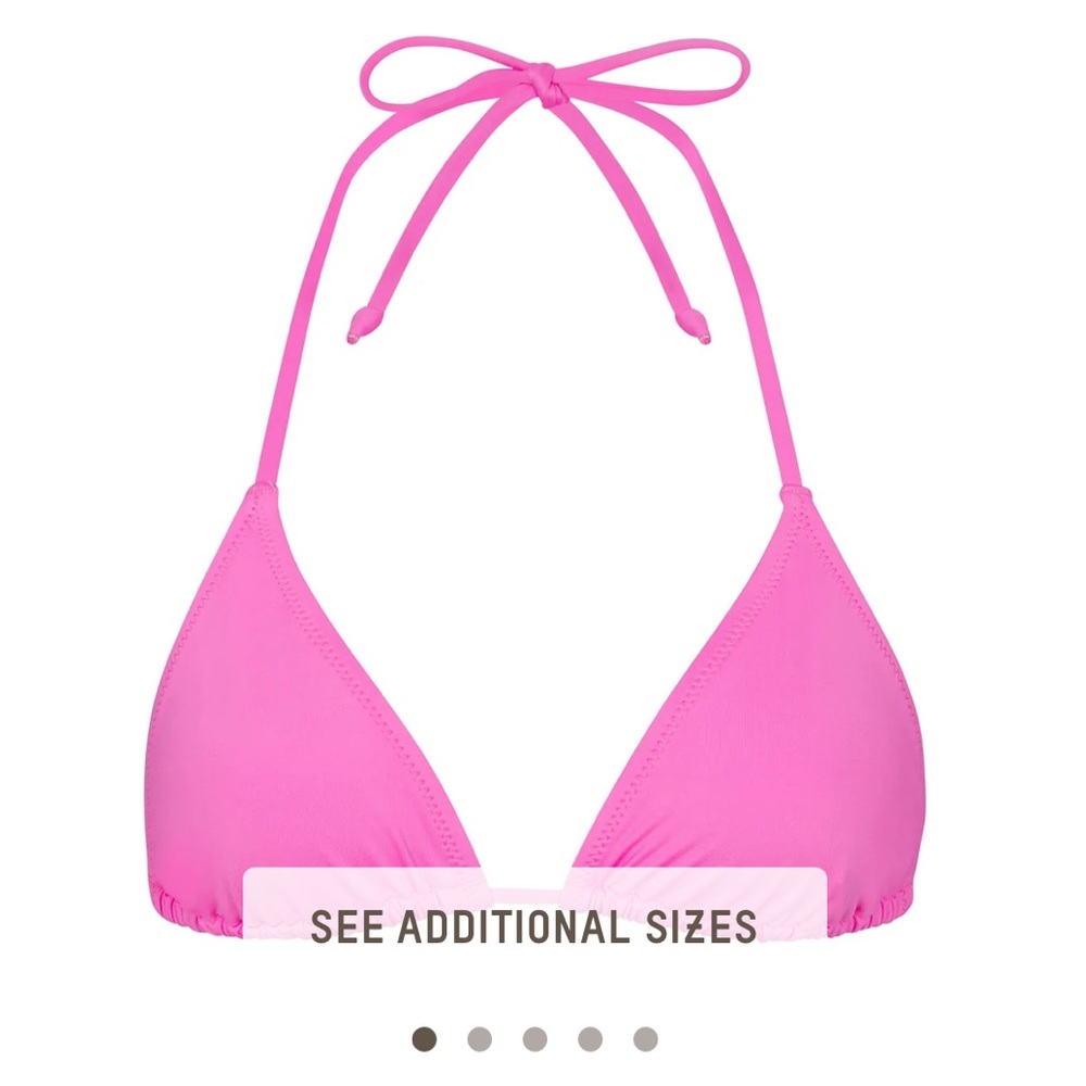 Skims Swim Triangle Top in Taffy